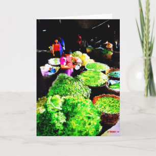 Baguio Market Greeting Card