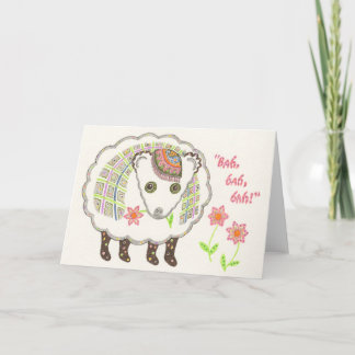 Bah bah bah notecard