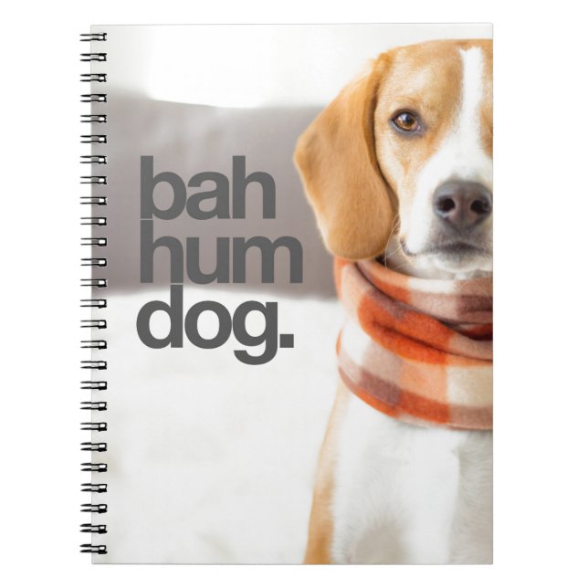 "Bah Hum Dog" Beagle Notebook (Front)