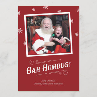 Bah Humbug Baby Christmas Cards