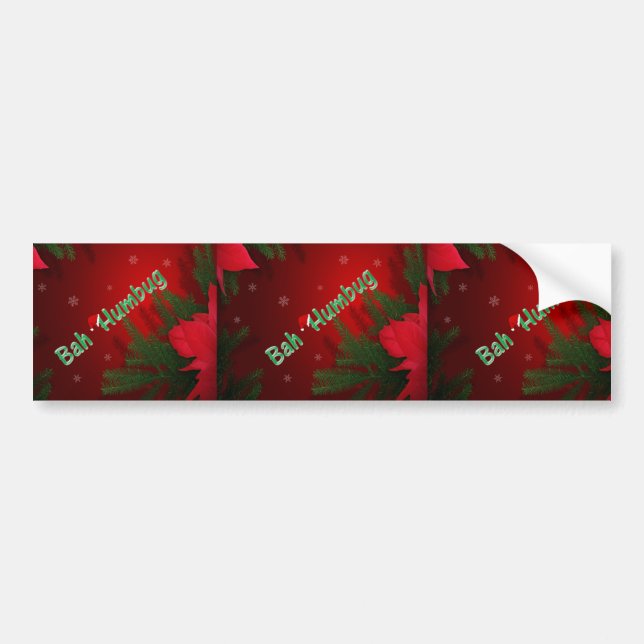 Bah Humbug Bumper Sticker (Front)