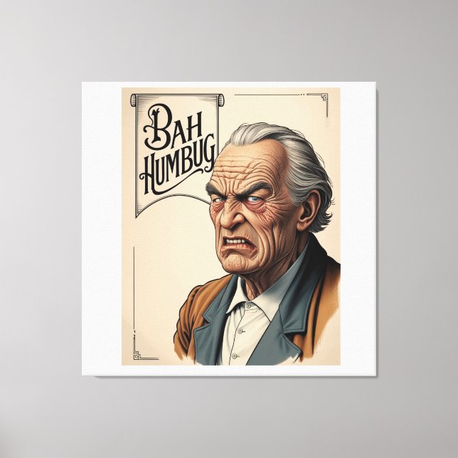 Bah Humbug! Canvas Print (Front)