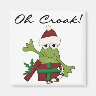 Bah Humbug Frog Christmas Tshirts and Gifts Magnet