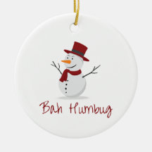 Bah Humbug - Mischievous Snowman - Christmas
