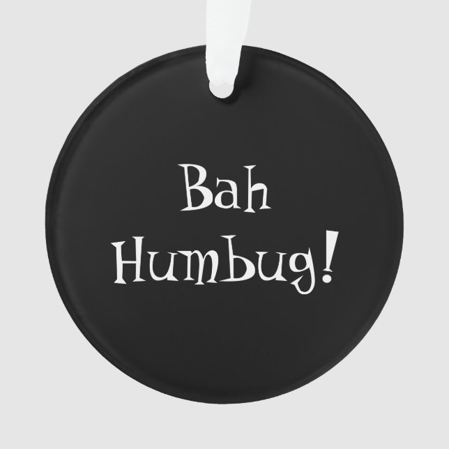 Bah Humbug ornament (Front)