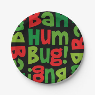 Bah Humbug Paper Plate