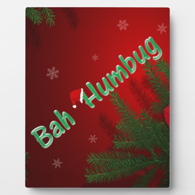 Bah Humbug Plaque (Front)