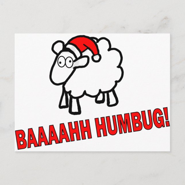 Bah Humbug! Postcard (Front)