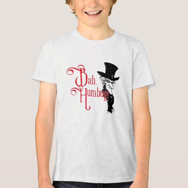 Bah Humbug Scrooge Essential T-Shirt Tri-Blend Shirt (Front)