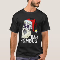 Bah Humbug Skull Santa Hat Christmas Funny Xmas Sk