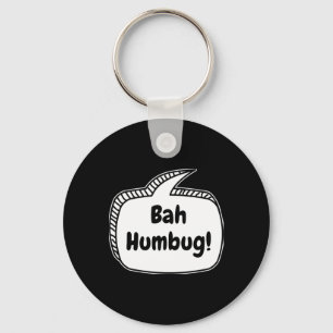 Bah Humbug Speech Bubble T Shirt  Key Ring
