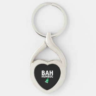 Bah Humbug Xmas Stinks Funny Anti Christmas Grumpy Key Ring