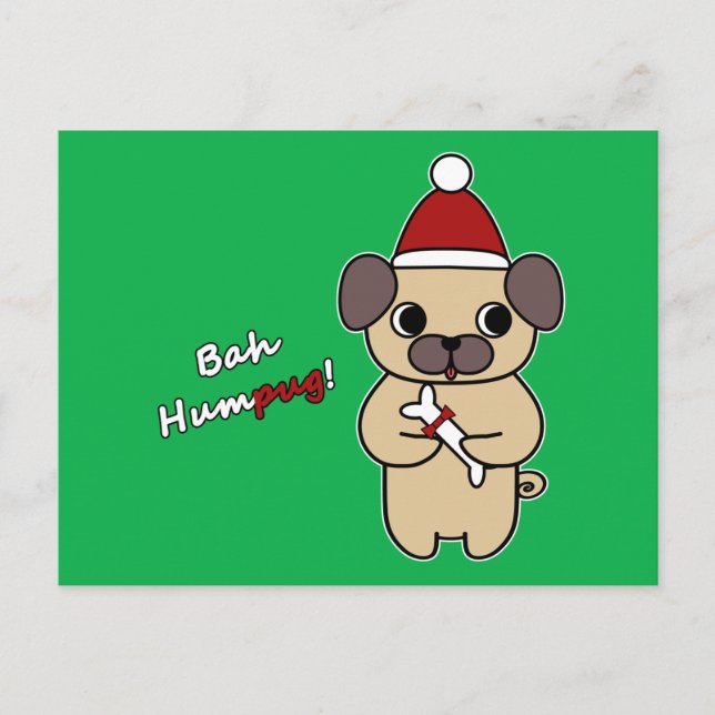 Bah Humpug! 1 Holiday Postcard (Front)