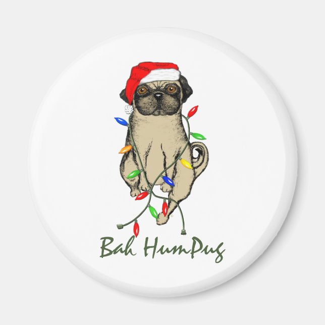 Bah HumPug Magnet (Front)