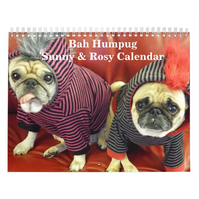 Bah Humpug Sunny & Rosy 2016 Calendar (Cover)