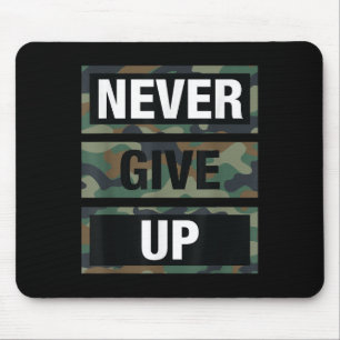 Bahaas Tee Dont Give Up Illustration Quotes Novelt Mouse Pad
