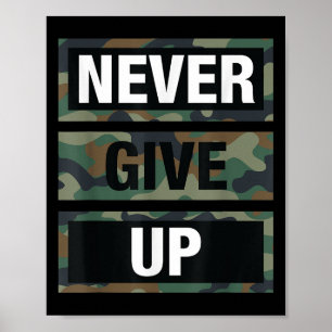 Bahaas Tee Dont Give Up Illustration Quotes Novelt Poster