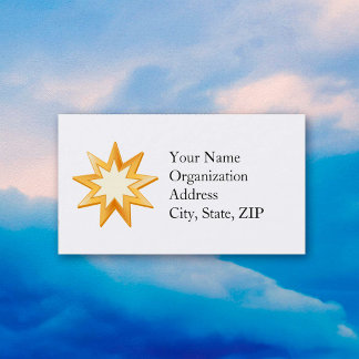 Baha'i 3.5" x 2.0" Standard Business Card