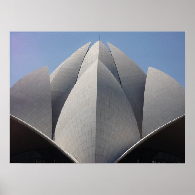 bahai lotus temple poster (Front)