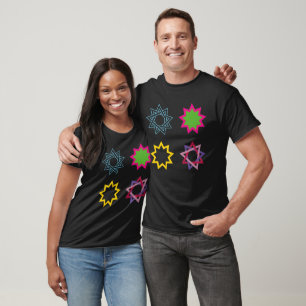 Bahai nine pointed star 4 multicolor options T-Shirt
