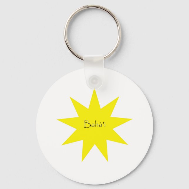 Baha'i star key ring (Front)