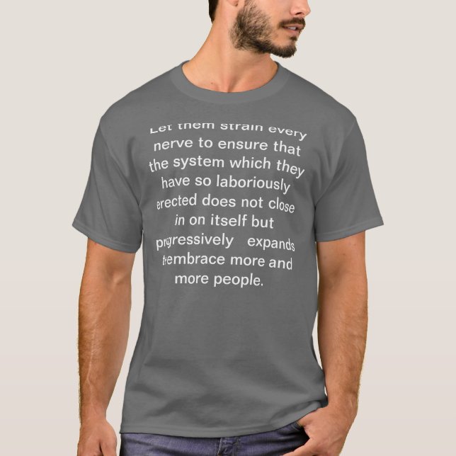 Bahai Word of wisdom T-Shirt (Front)