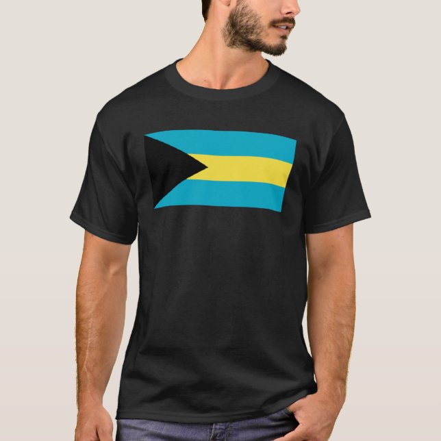 Bahama Islands Flag  1 T-Shirt (Front)