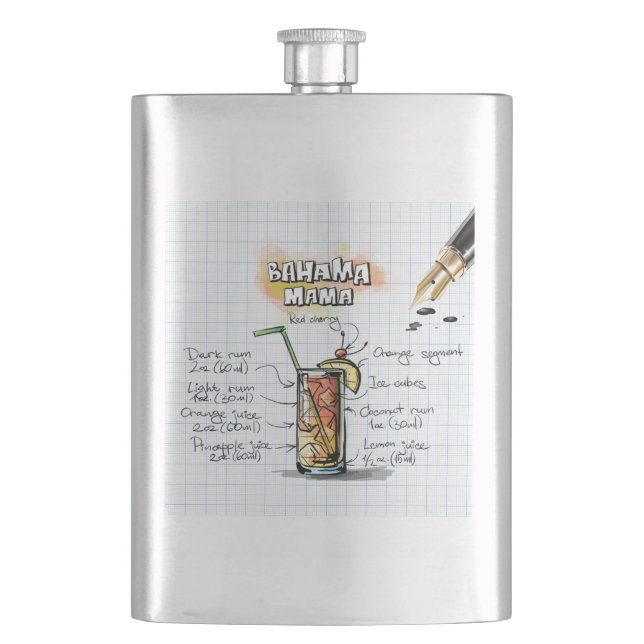 Bahama Mama Hip Flask (Front)