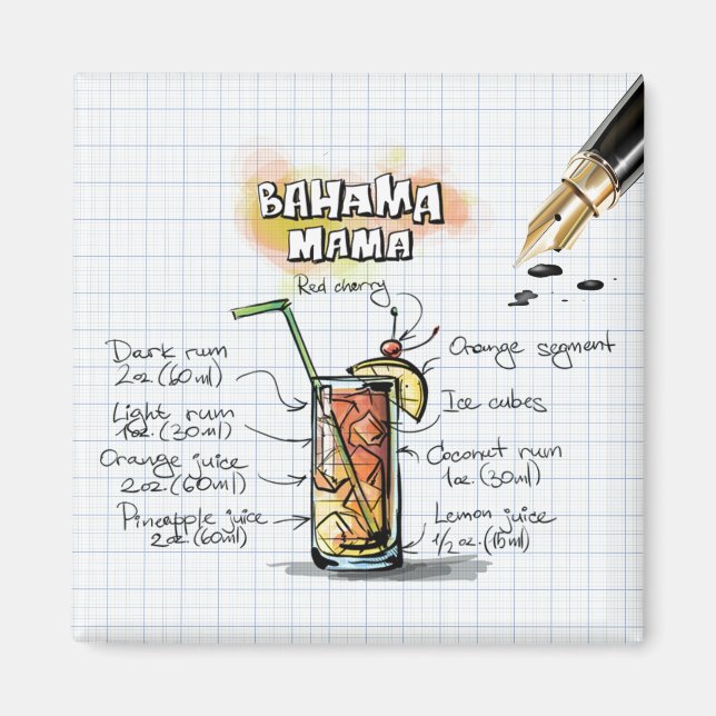 Bahama Mama Magnet (Front)