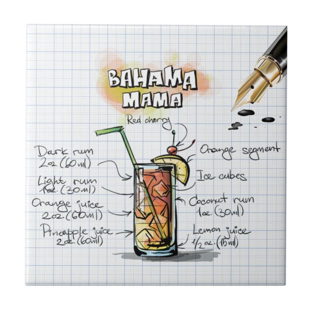 Bahama Mama Tile (Front)