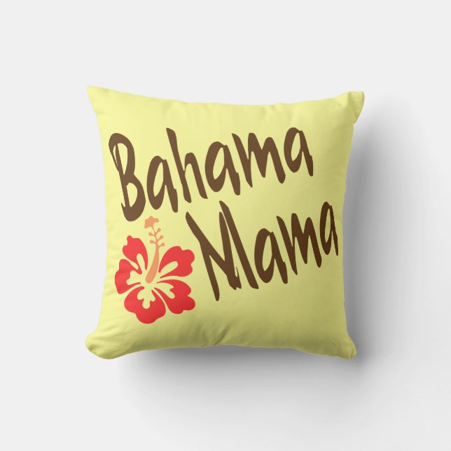 Bahama Mama with hibiscus Cushion (Front)