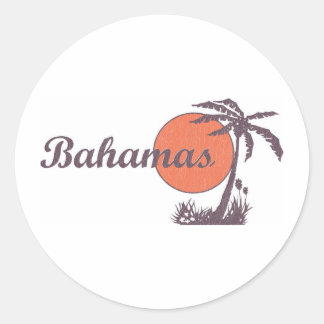 Bahama Worn Classic Round Sticker