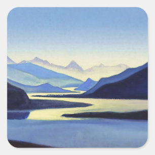 “Bahamaputra” by Nicholas Roerich Square Sticker