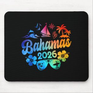 Bahamas 2026 Vacation Beach Tie Dye Trips Summer V Mouse Pad