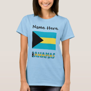 Bahamas Bahaman Flag Personalised T-Shirt