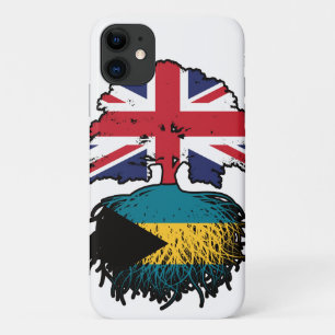 Bahamas Bahamian British UK Tree Roots Flag Case-Mate iPhone Case
