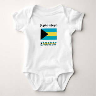 Bahamas Bahamian Flag  Baby Bodysuit