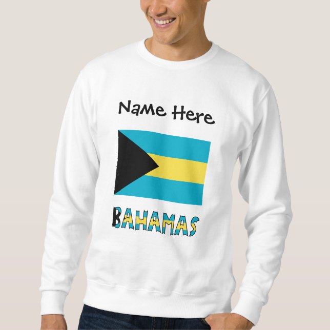 Bahamas Bahamian Flag  Sweatshirt (Front)
