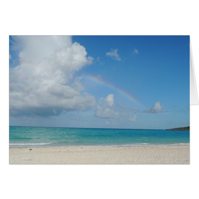 Bahamas Beach and Rainbow (Front Horizontal)