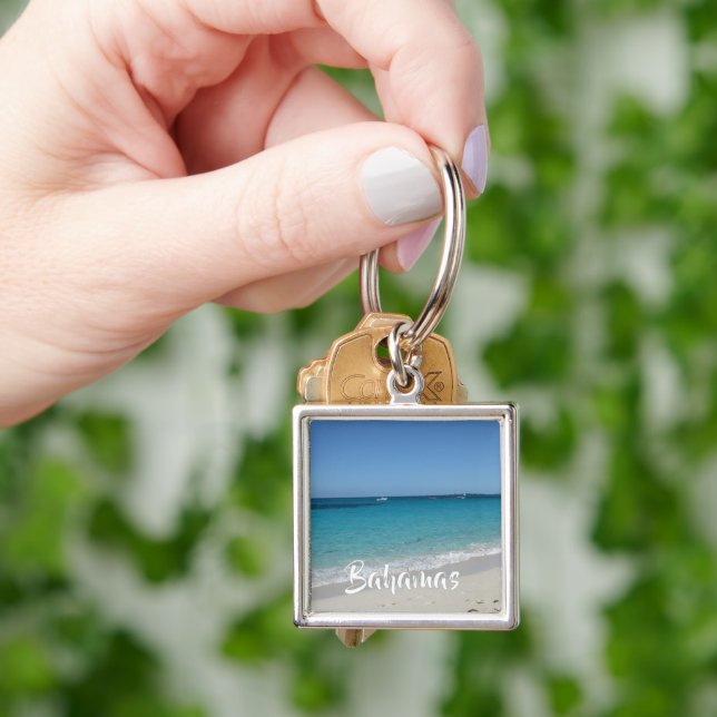 Bahamas Beach Keychain (Hand)