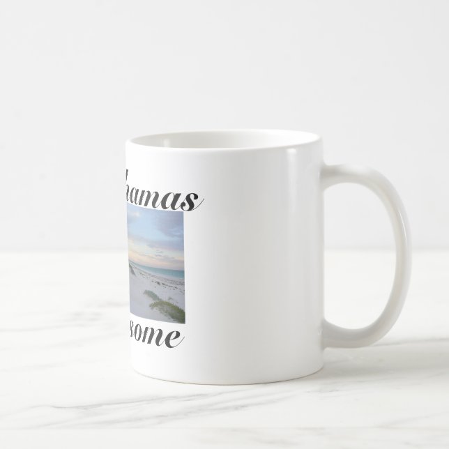 Bahamas Beach/ Quote Coffee Mug (Right)