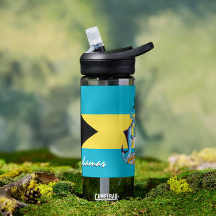 Bahamas bottle, patriotic Bahamas Flag Water Bottle