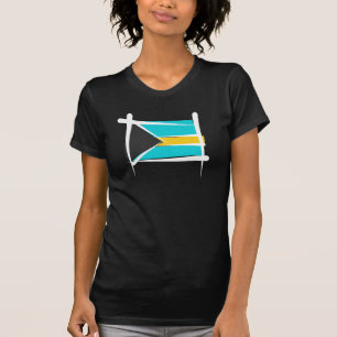 Bahamas Brush Flag T-Shirt