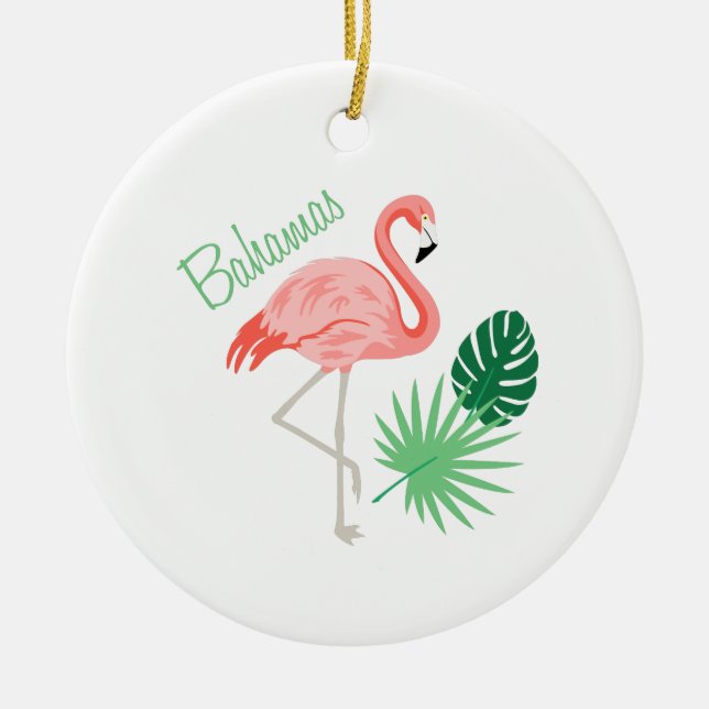 Bahamas Ceramic Tree Decoration (Front)