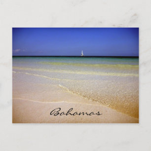 bahamas clear waters postcard