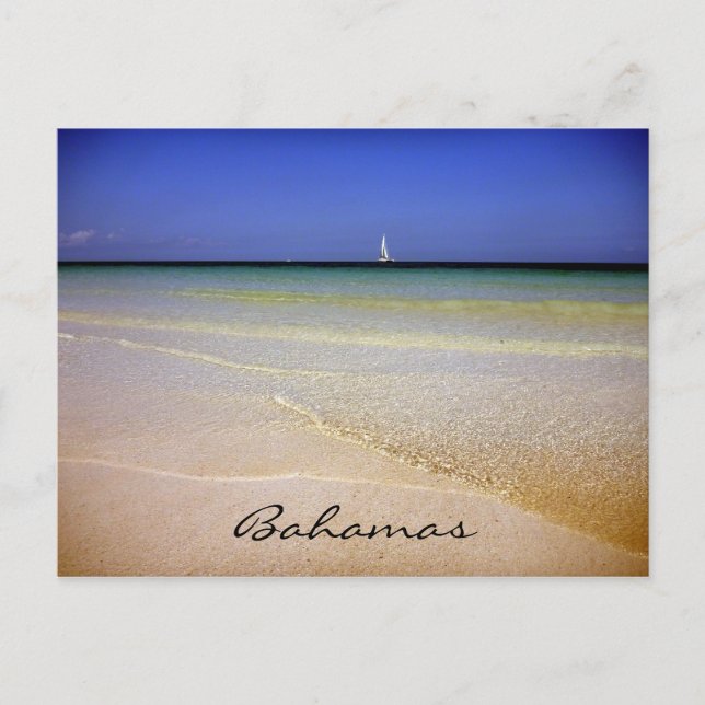 bahamas clear waters postcard (Front)