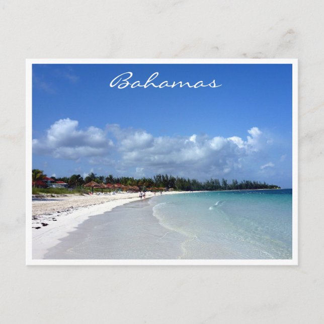 bahamas coast border postcard (Front)