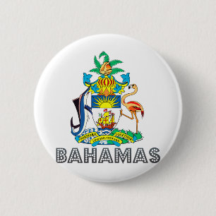 Bahamas Coat of Arms 6 Cm Round Badge