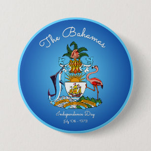 Bahamas Coat of Arms 7.5 Cm Round Badge