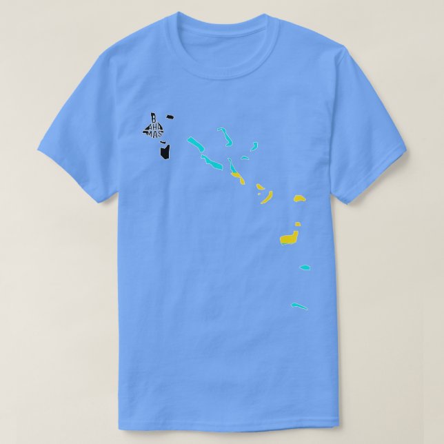 Bahamas Country  Flag Geography  T-Shirt (Design Front)